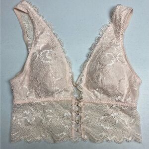 LS SOFT PNK Slip Over Long Bralette, S *P1003